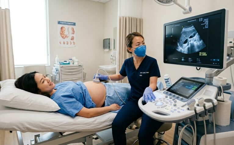 m_A_sonographer_performing_an_abdominal_ultrasound_o_da210afe69